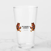 Happy Thanksgiving Niedliche Türkei Reise Glas (Vorderseite)