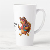 Happy Thanksgiving Niedliche Türkei Reise Milchtasse (Rechts)