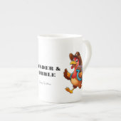 Happy Thanksgiving Niedliche Türkei Reise Porzellantasse (Vorderseite Rechts)