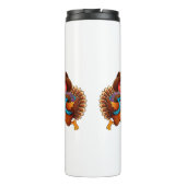 Happy Thanksgiving Niedliche Türkei Reise Thermosbecher (Rückseite)