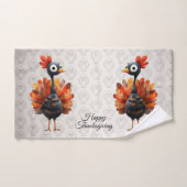 Happy Thanksgiving Niedliches farbiges Baby Türkei Badhandtuch Set (Handtuch)