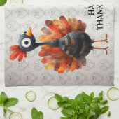 Happy Thanksgiving Niedliches farbiges Baby Türkei Geschirrtuch (Gefaltet)