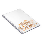 Happy Thanksgiving Notizblock (Rechte Seite)