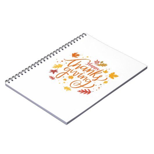 Happy Thanksgiving Notizblock (Linke Seite)