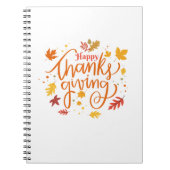 Happy Thanksgiving Notizblock (Vorderseite)