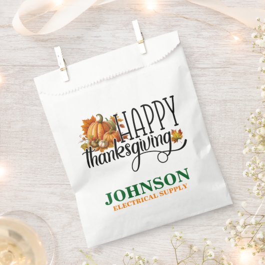 Happy Thanksgiving Office Party Geschenktütchen (Ausgeschnitten)
