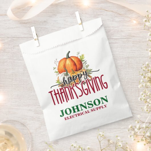 Happy Thanksgiving Office Party Geschenktütchen (Ausgeschnitten)