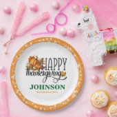 Happy Thanksgiving Office Party Pappteller (Party)