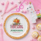 Happy Thanksgiving Office Party Pappteller (Party)