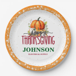 Happy Thanksgiving Office Party Pappteller