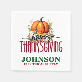 Happy Thanksgiving Office Party Serviette