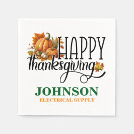 Happy Thanksgiving Office Party Serviette