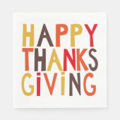Happy Thanksgiving! Paper Cup Serviette (Vorderseite)