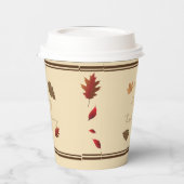 'Happy Thanksgiving' Paper Cup Set (mit Deckel) Pappbecher (Links)