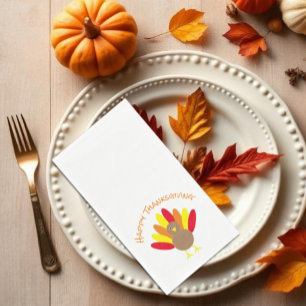 Happy Thanksgiving Paper Handtücher Serviette