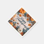 Happy Thanksgiving Paper Napkin Serviette (Ecke)