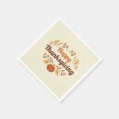 Happy Thanksgiving Paper Napkin Serviette (Ecke)