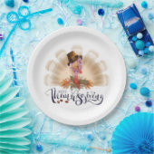 Happy Thanksgiving Paper Plate Pappteller (Party)