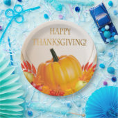 Happy Thanksgiving Paper Plate Pappteller (Party)