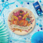 Happy Thanksgiving Paper Plate Pappteller (Party)