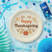 Happy Thanksgiving Paper Plate Pappteller (Party)