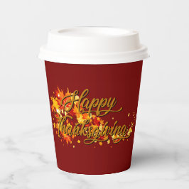 Happy Thanksgiving Pappbecher