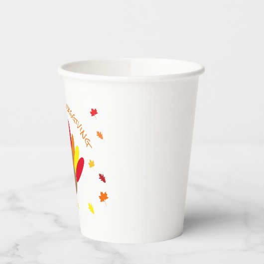 Happy Thanksgiving Pappbecher (Links)