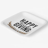Happy Thanksgiving Pappteller (Gewinkelt)