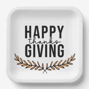 Happy Thanksgiving Pappteller