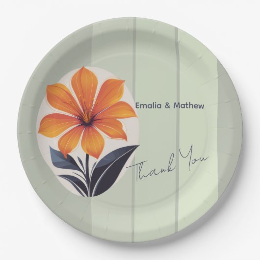 Happy Thanksgiving Pappteller (Vorderseite)