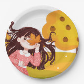 Happy Thanksgiving Pappteller (Vorderseite)