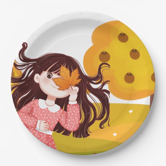 Happy Thanksgiving Pappteller (Vorderseite)