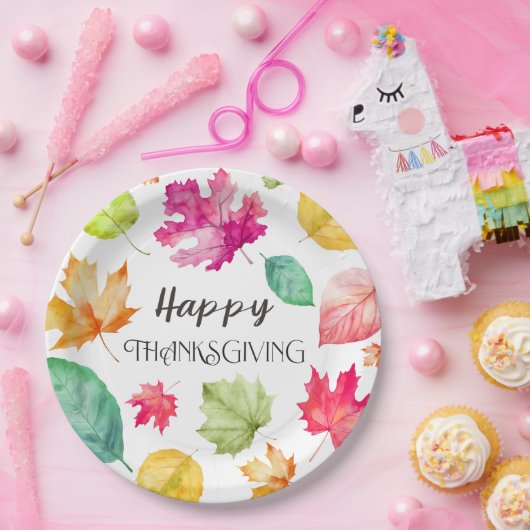 Happy Thanksgiving Pappteller (Party)