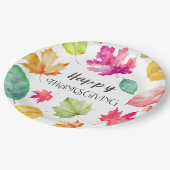 Happy Thanksgiving Pappteller (Schrägansicht)