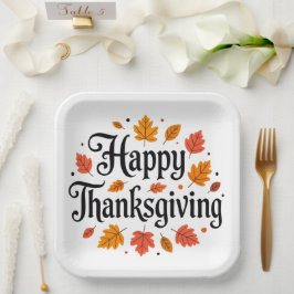 Happy Thanksgiving Pappteller