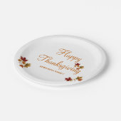 Happy Thanksgiving Pappteller (Schrägansicht)
