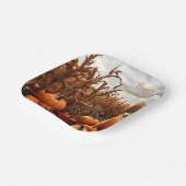 Happy Thanksgiving Pappteller (Gewinkelt)