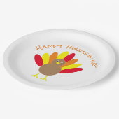 Happy Thanksgiving Pappteller (Schrägansicht)