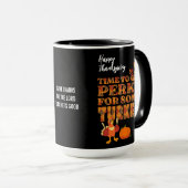Happy Thanksgiving PERKY FÜR DIE TÜRKEI Christlich Tasse (VorderseiteRechts)