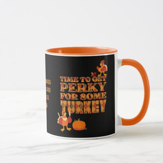Happy Thanksgiving PERKY FÜR DIE TÜRKEI Christlich Tasse (Rechts)