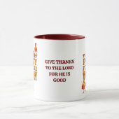 Happy Thanksgiving PERKY FÜR DIE TÜRKEI Kariert Tasse (Zentrum)