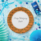Happy Thanksgiving Personalisiert Pappteller (Party)