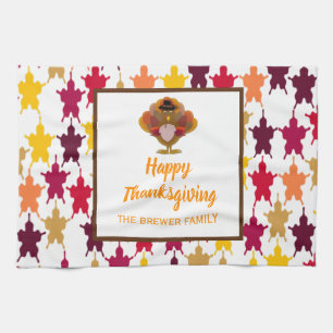 Happy Thanksgiving Personalisierte Küchentücher