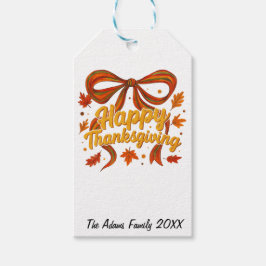 Happy Thanksgiving personalized gift tag Geschenkanhänger