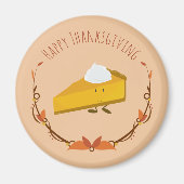 Happy Thanksgiving Pie Slice | Magnet (Vorne)