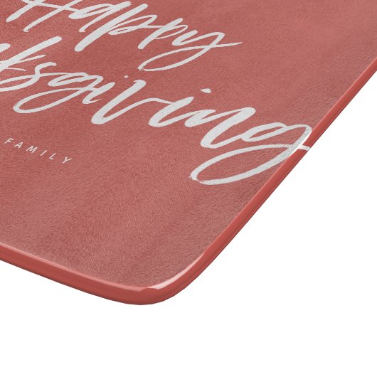 Happy Thanksgiving-Pinsel Schneidebrett (Ecke)