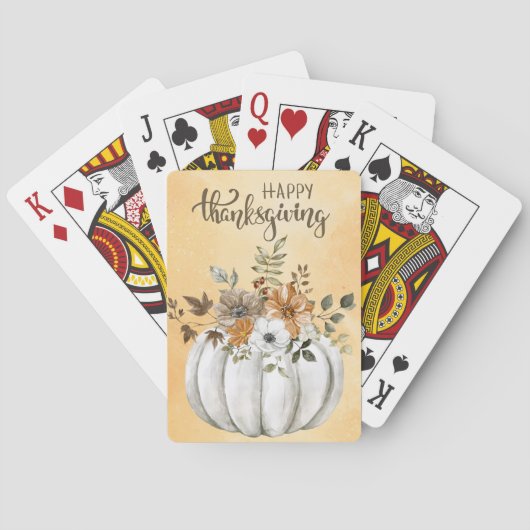 Happy Thanksgiving Playing Cards Spielkarten (Rückseite)