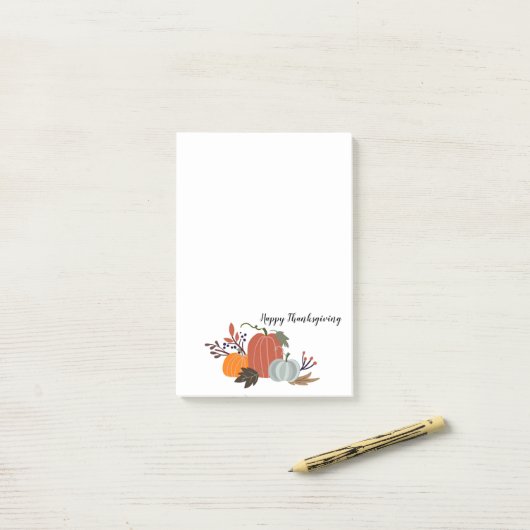 Happy Thanksgiving Post-it Klebezettel (Auf Schreibtisch)