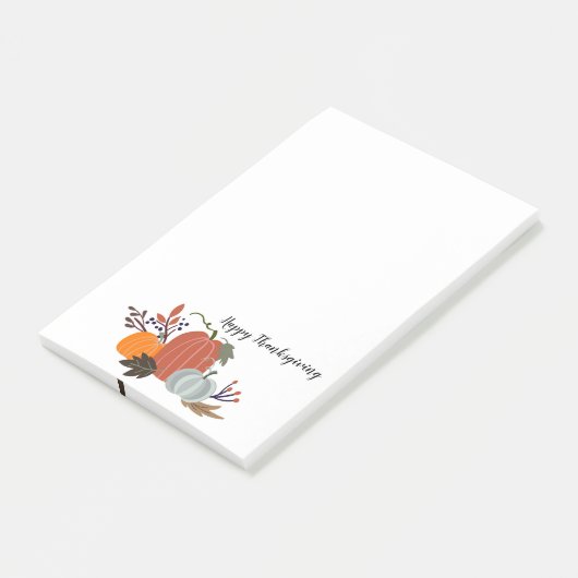 Happy Thanksgiving Post-it Klebezettel (angewinkelt)