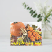 Happy Thanksgiving Postcard Feiertagspostkarte (Stehend Vorderseite)